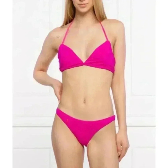 Polo Ralph Lauren Bikini Top Size XS Fuchsia Pink Adjustable - Picture 3 of 7